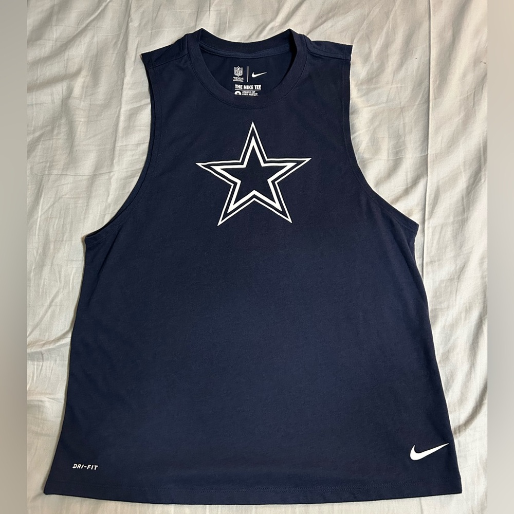 Nike Dark Blue Star Logo Tank